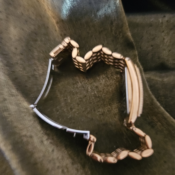 Relic Gold Rectangular Watch with Silver Accents - Picture 2 of 3